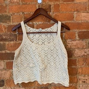 Crochet Crop Top, Medium
